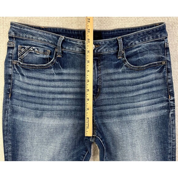 Buckle Black Jeans Fit No 53 Ankle Skinny Women's Size 33 Cuffed Distressed - Picture 10 of 13